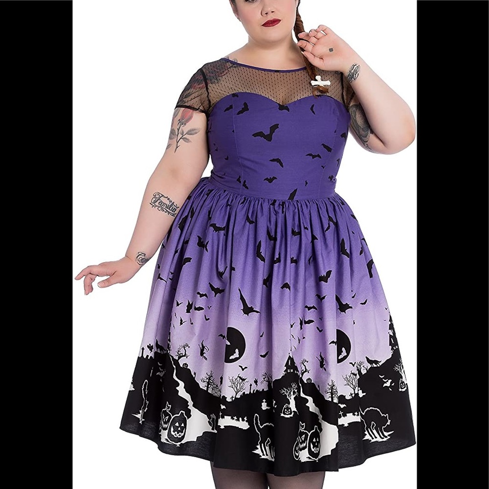 NWOT Purple Sleeveless Halloween plus size Dress